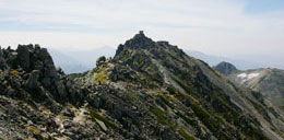 大汝山より雄山